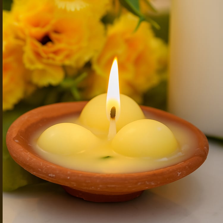 HOMESAKE Set of 2 Scented Rasmalai Candles