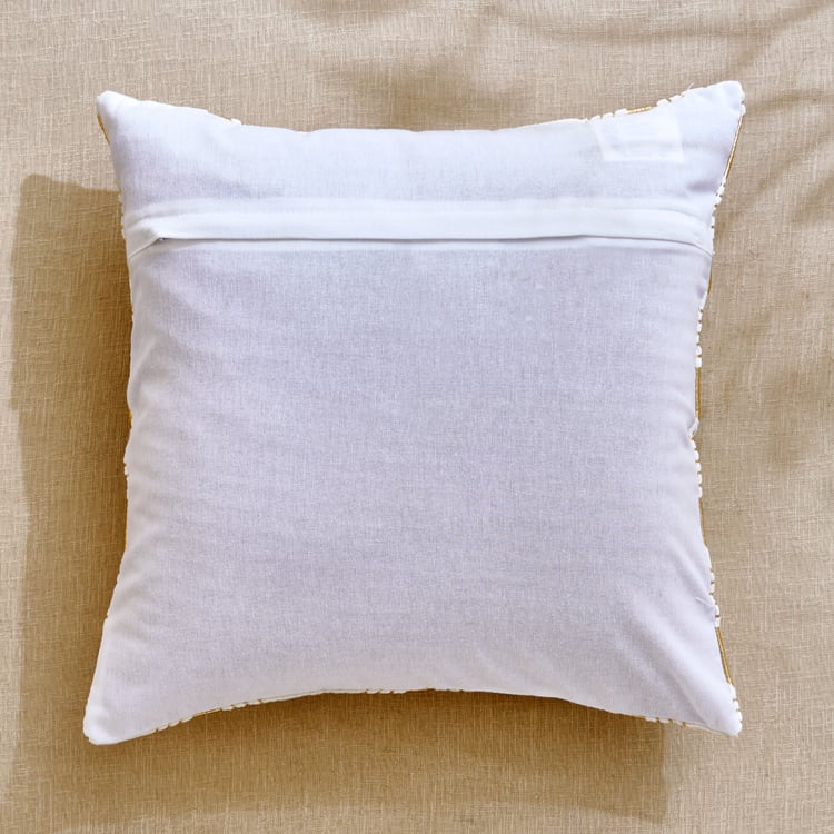 Corsica Diamond Set of 2 Foil Print Cushion Covers - 40x40cm