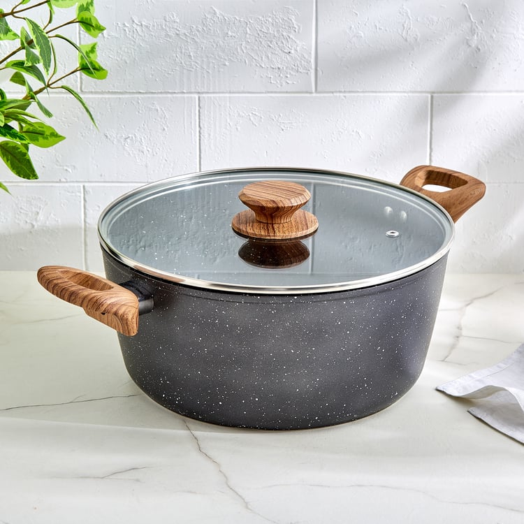 Allure Elbury Lian Aluminium Non-Stick Casserole with Lid - 5.4L