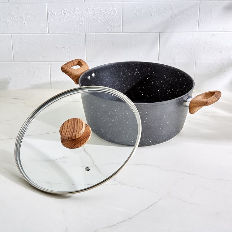 Allure Elbury Lian Aluminium Non-Stick Casserole with Lid - 5.4L