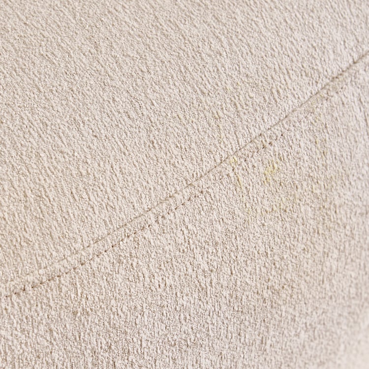 Kai Fabric 3-Seater Sofa with Cushions - Beige