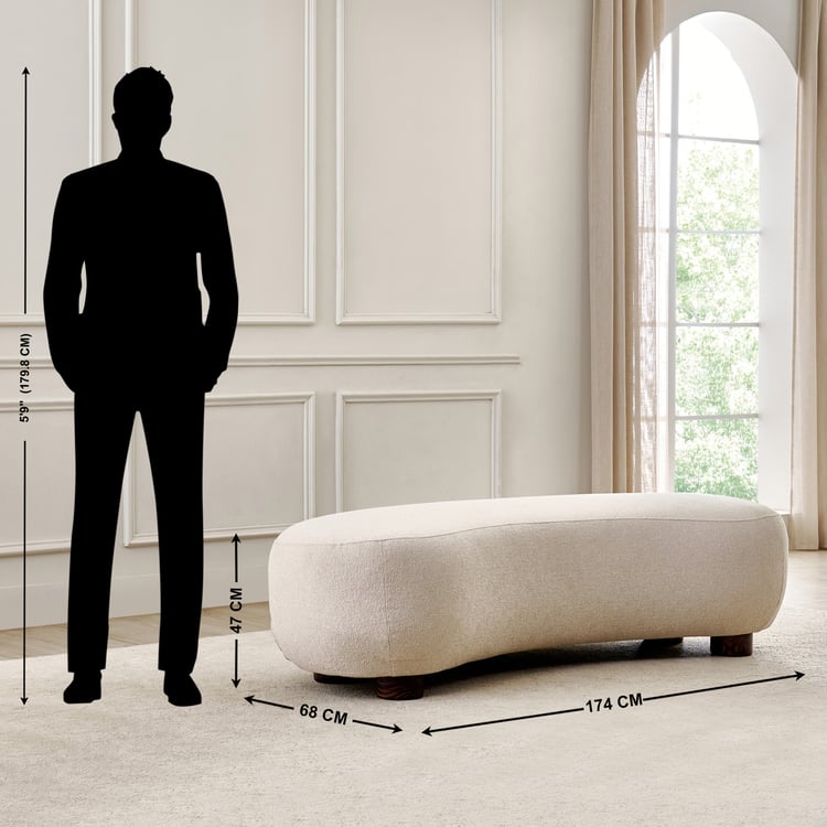 Kai Fabric Bench - Beige