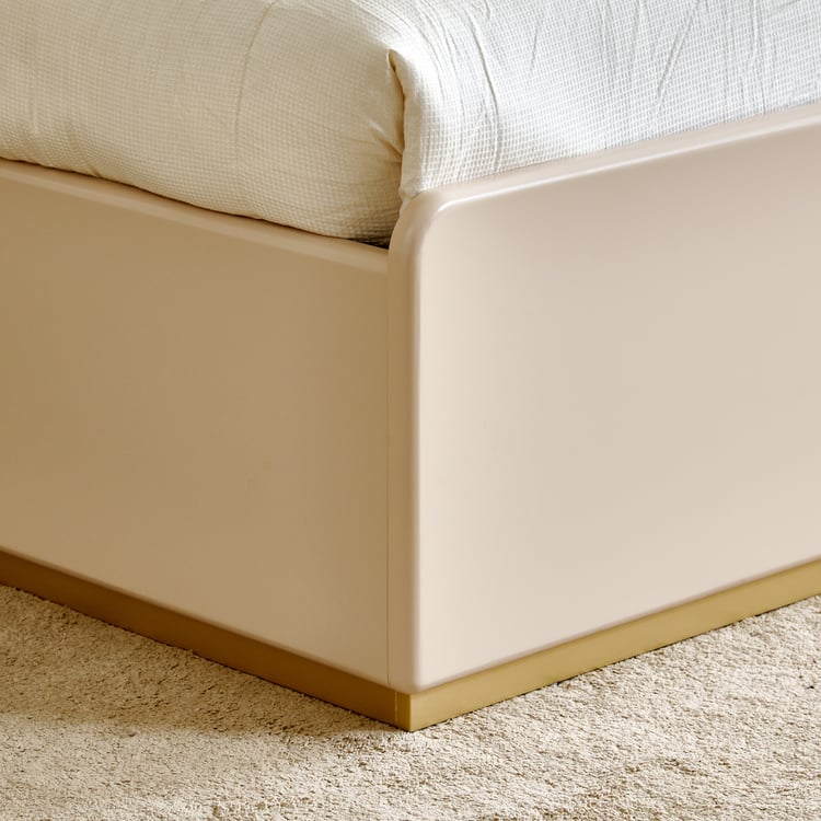 Monalisa Queen Bed with Hydraulic Storage - Brown