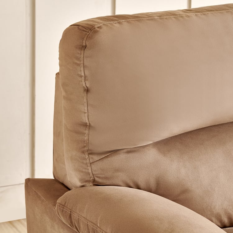 Mojo NXT Velvet 1-Seater Sofa - Beige