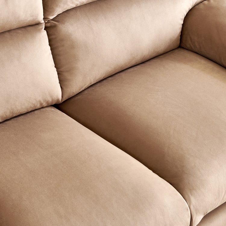 Mojo NXT Velvet 1-Seater Sofa - Beige