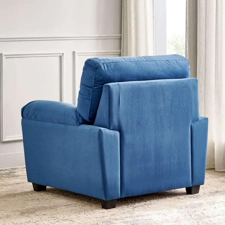 Mojo NXT Velvet 1-Seater Sofa - Blue