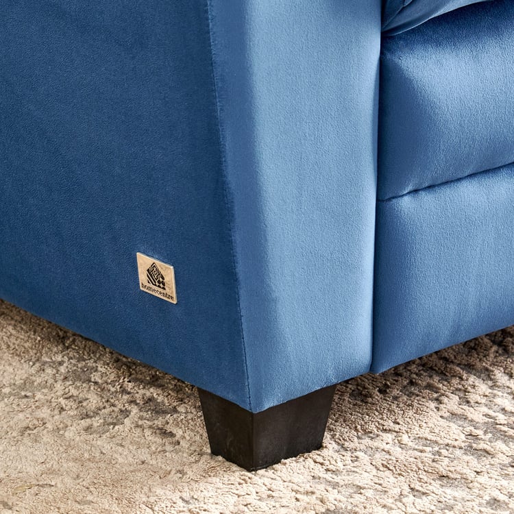 Mojo NXT Velvet 1-Seater Sofa - Blue