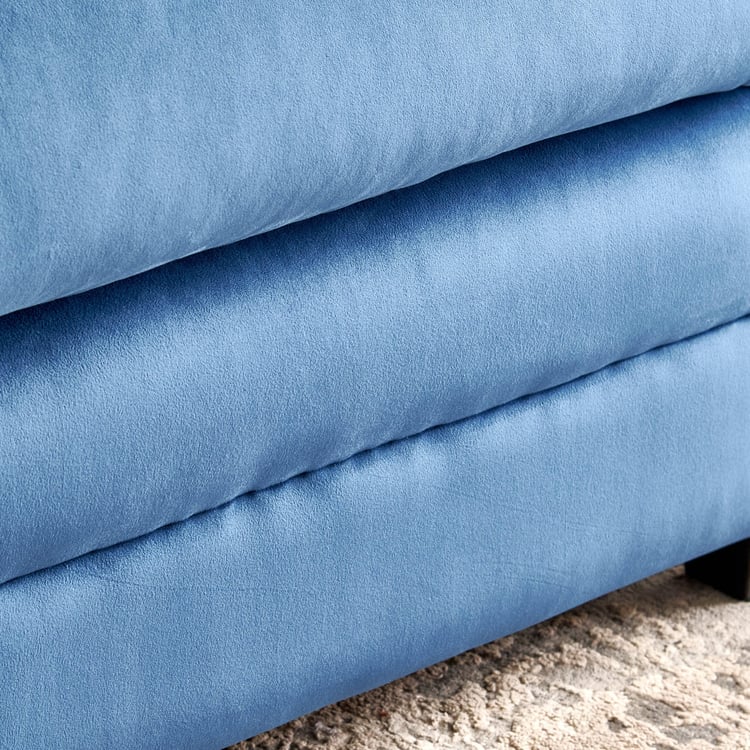 Mojo NXT Velvet 1-Seater Sofa - Blue