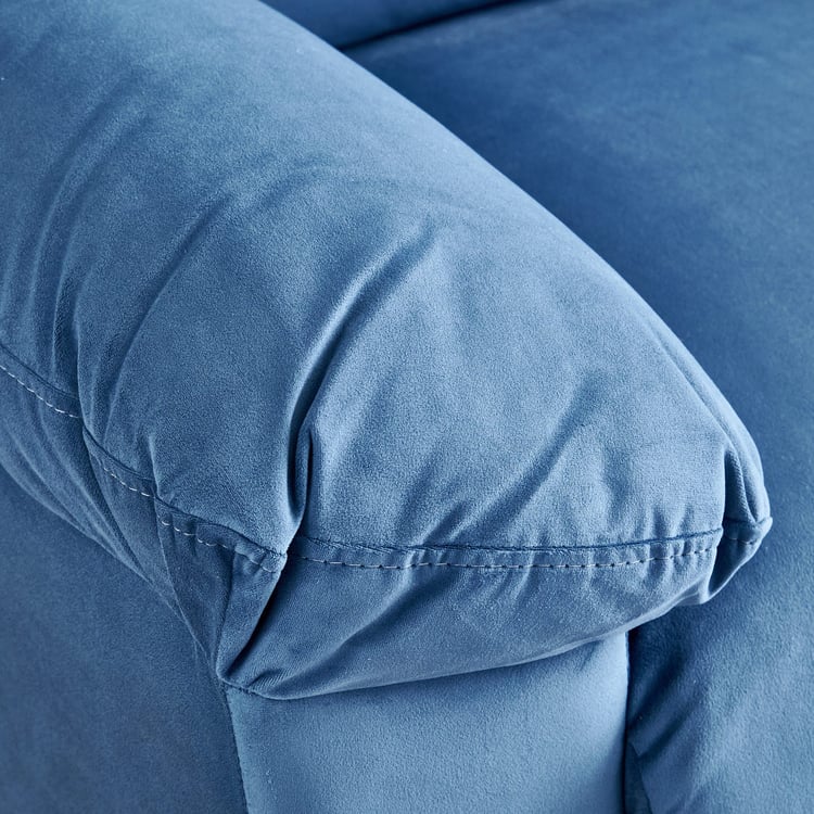 Mojo NXT Velvet 1-Seater Sofa - Blue