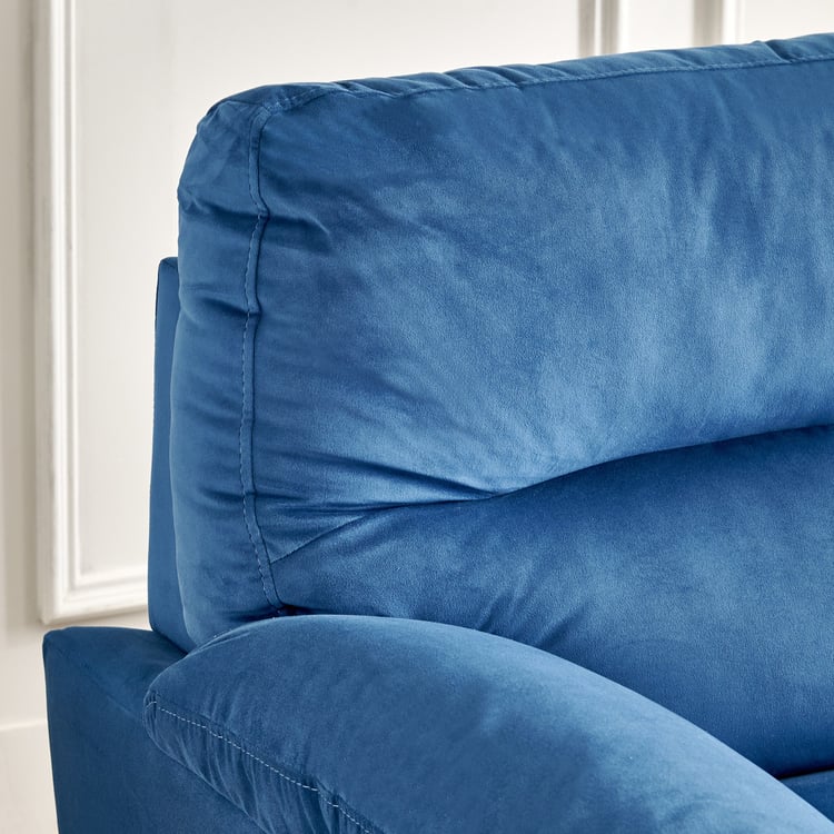 Mojo NXT Velvet 1-Seater Sofa - Blue