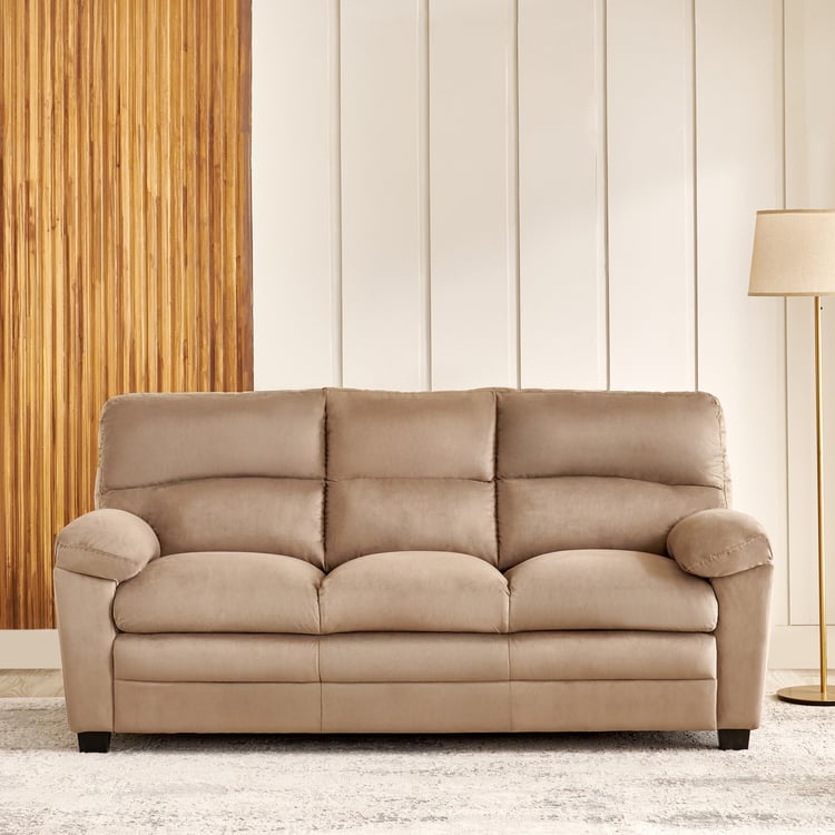 Mojo NXT Velvet 3-Seater Sofa - Brown