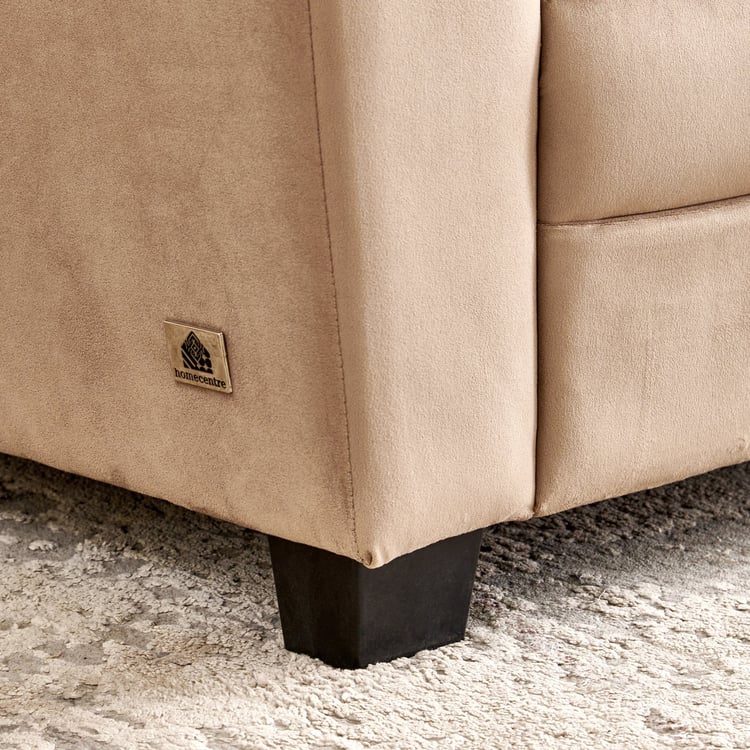 Mojo NXT Velvet 3-Seater Sofa - Brown