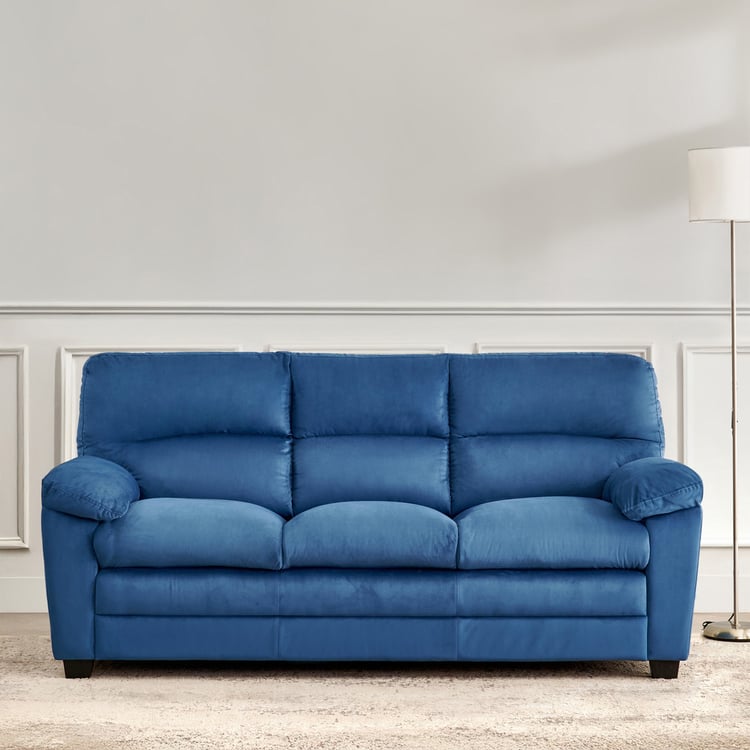 Mojo NXT Velvet 3-Seater Sofa - Blue