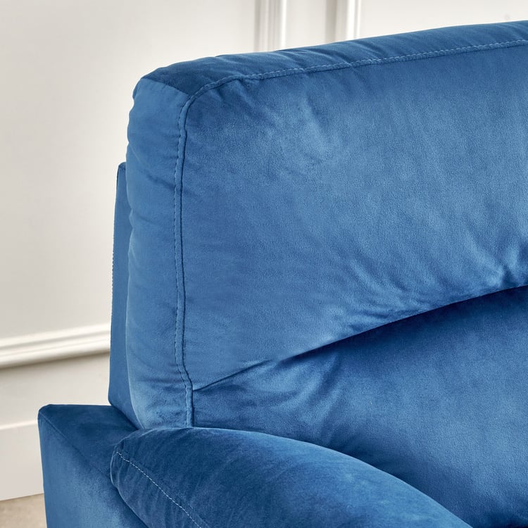 Mojo NXT Velvet 3-Seater Sofa - Blue