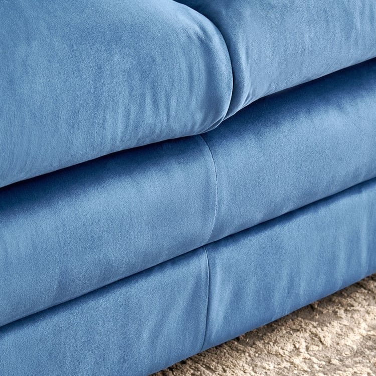 Mojo NXT Velvet 3-Seater Sofa - Blue