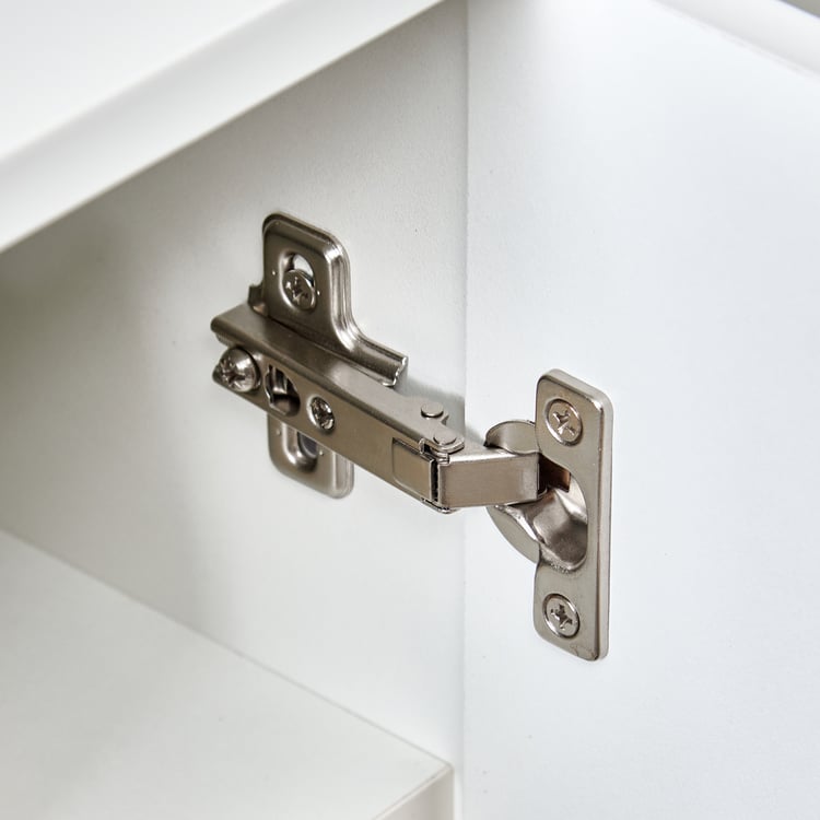 Astra 20 Pairs Shoe Cabinet with Mirror - White