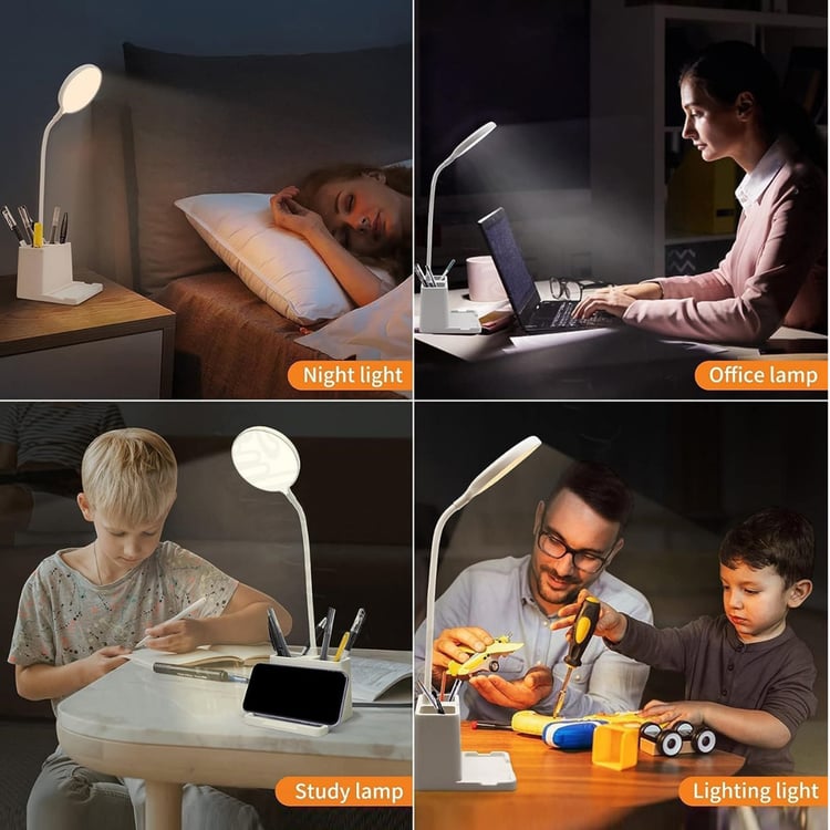 HOMESAKE Rechargeable LED Desk Lamp