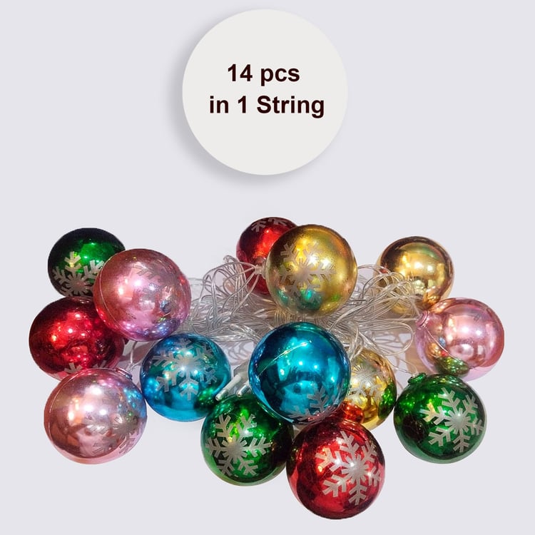 HOMESAKE Ball LED String Light - 14 Bulbs