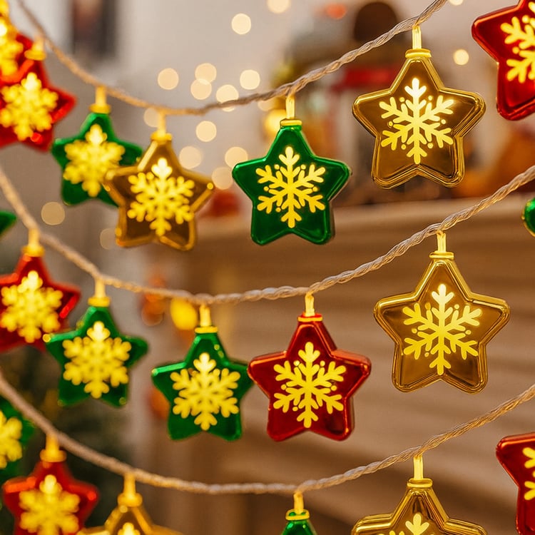 HOMESAKE Star LED String Light - 14 Bulbs