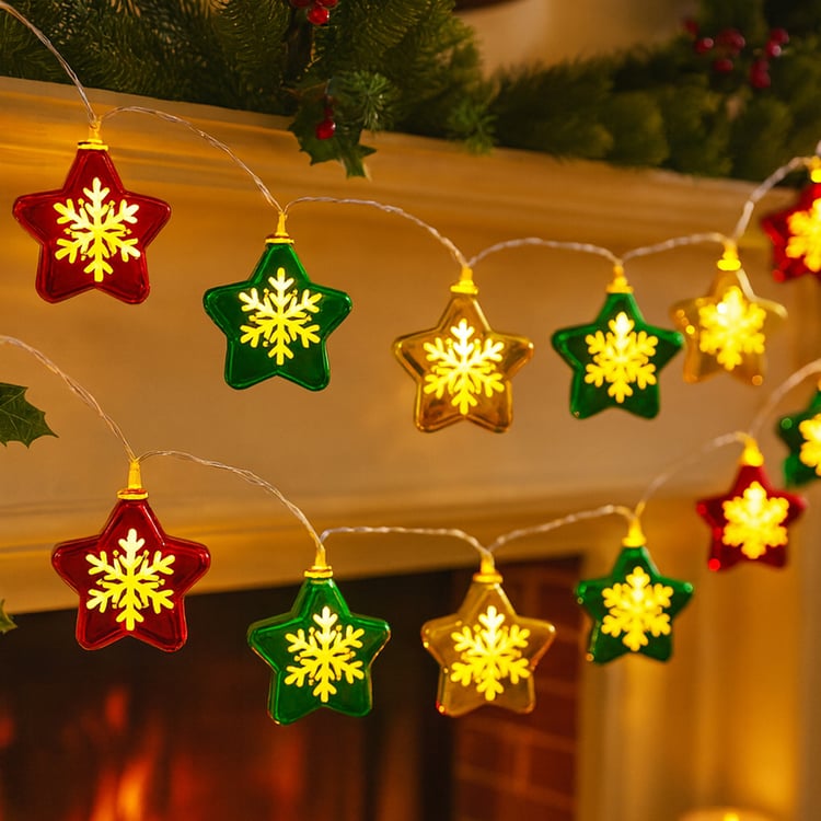 HOMESAKE Star LED String Light - 14 Bulbs