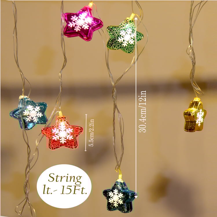 HOMESAKE Star LED String Light - 14 Bulbs