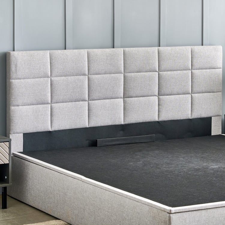 Connect Square Queen Bed with Hydraulic Storage - Grey