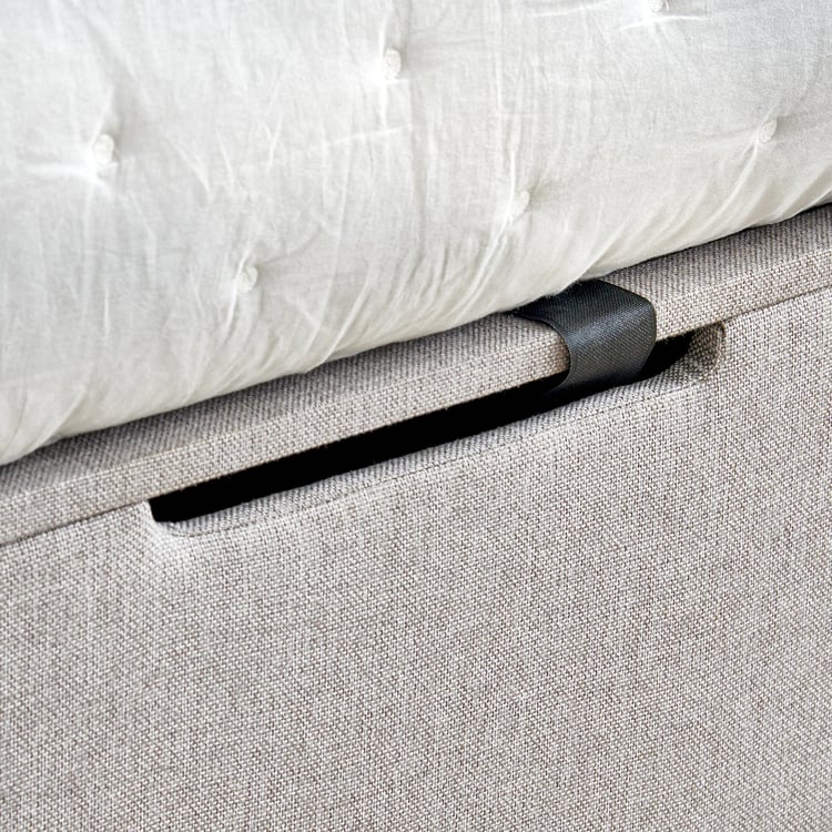 Connect Square Queen Bed with Hydraulic Storage - Grey