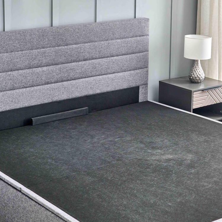 Connect Planks Queen Bed with Hydraulic Storage - Grey