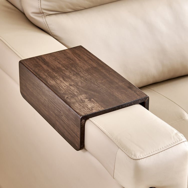 Colmar Half Leather 2-Seater Sofa - Brown