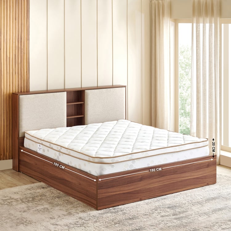 Dreamland Elite 8 Inch Orthopaedic King Mattress with HR Foam, 180x195cm - White