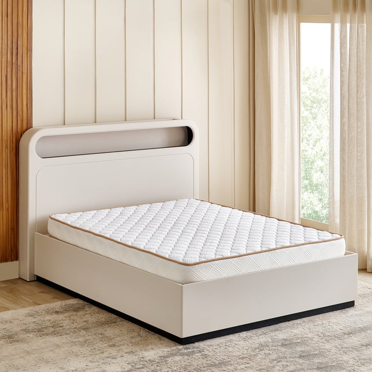 Dreamland Prime 6 Inches Queen Mattress with HR Foam, 150x195cm - White