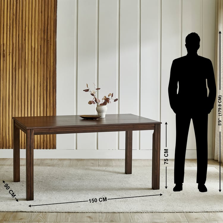 Montoya NXT Acacia Wood 6-Seater Dining Table - Brown