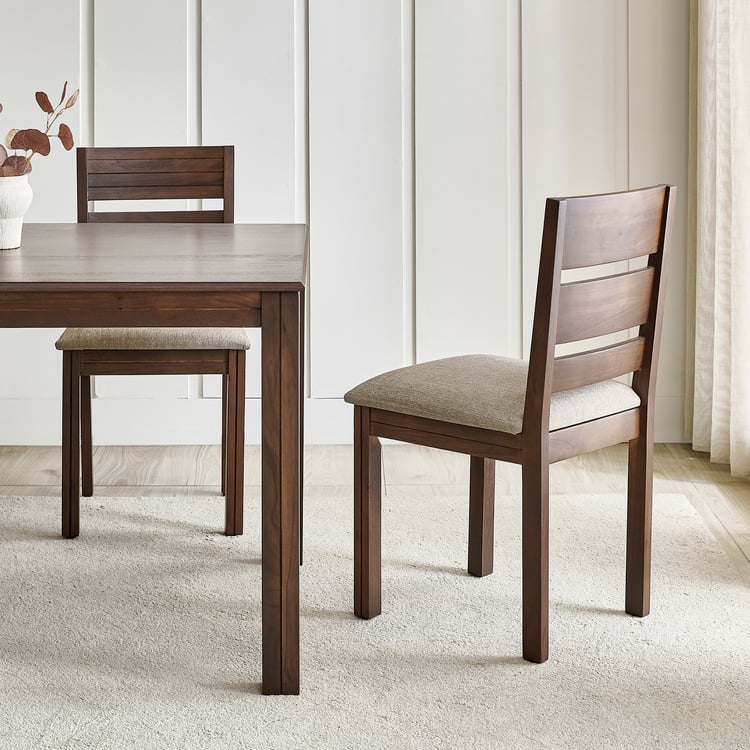 Montoya NXT Set of 2 Fabric Dining Chairs - Brown