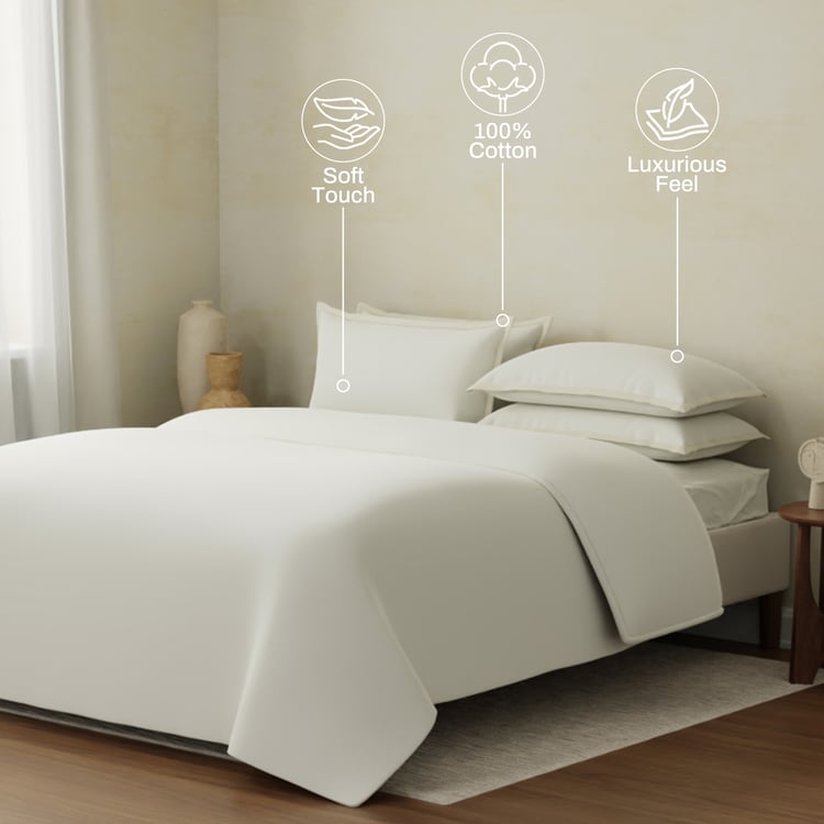 BOUTIQUE LIVING Cotton Charm 400TC 6Pcs Double Bed-In-A-Bag Set