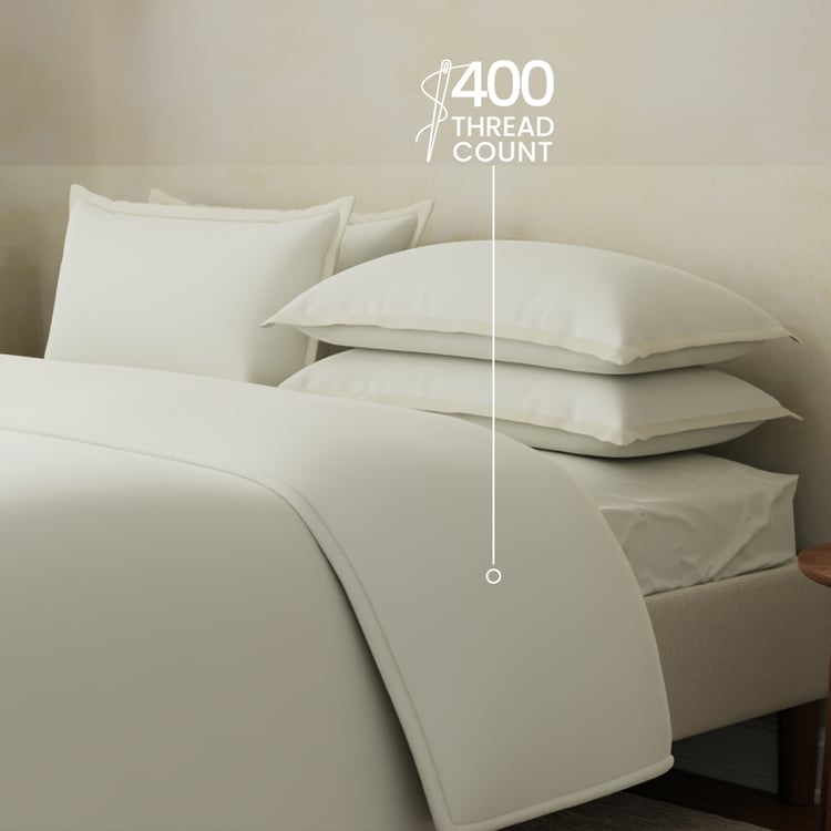 BOUTIQUE LIVING Cotton Charm 400TC 6Pcs Double Bed-In-A-Bag Set