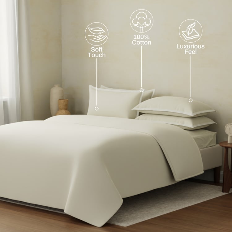 BOUTIQUE LIVING Charm Cotton 400TC 6Pcs Double Bed-In-A-Bag Set