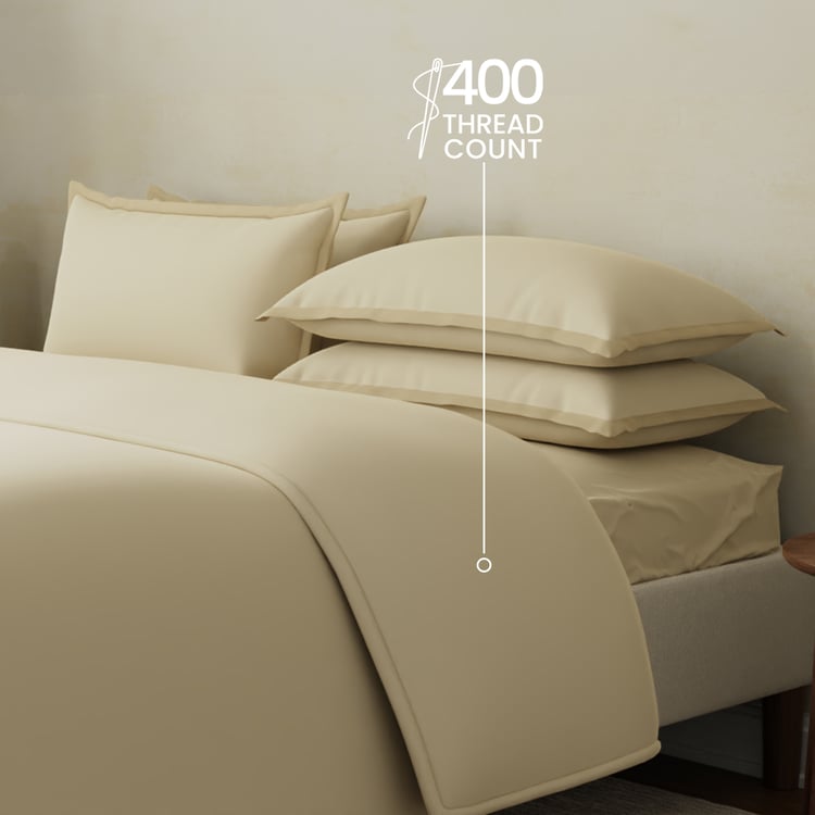 BOUTIQUE LIVING Charm Cotton 400TC 6Pcs Double Bed-In-A-Bag Set