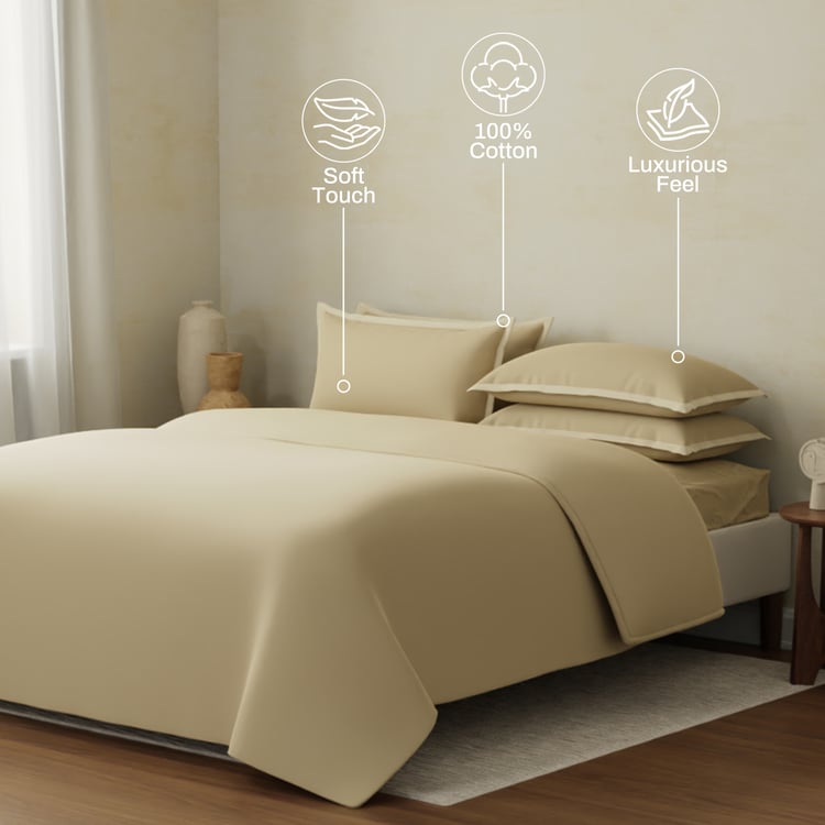 BOUTIQUE LIVING Charm Cotton 400TC 6Pcs Double Bed-In-A-Bag Set