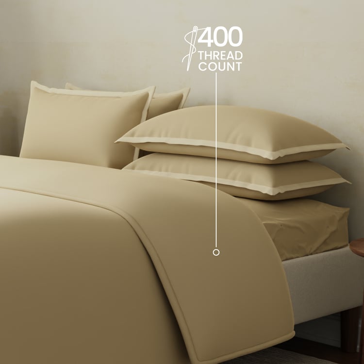 BOUTIQUE LIVING Charm Cotton 400TC 6Pcs Double Bed-In-A-Bag Set