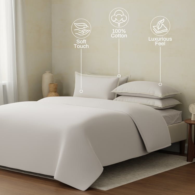 BOUTIQUE LIVING Charm Cotton 400TC 6Pcs Double Bed-In-A-Bag Set