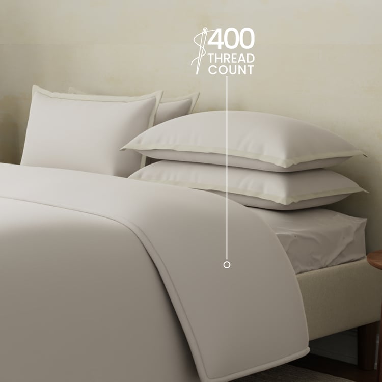 BOUTIQUE LIVING Charm Cotton 400TC 6Pcs Double Bed-In-A-Bag Set