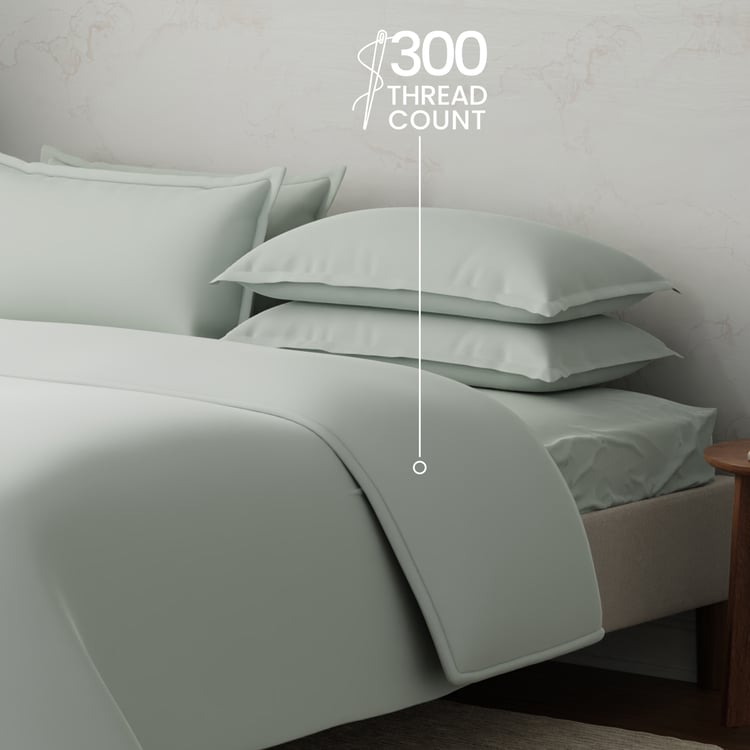 BOUTIQUE LIVING Emblem Cotton 300TC 6Pcs Double Bed-In-A-Bag Set