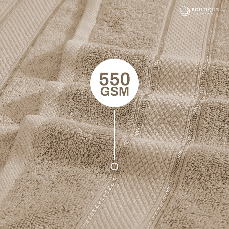 BOUTIQUE LIVING Luxe Loom Set of 2 Cotton Hand Towels - 60x40cm