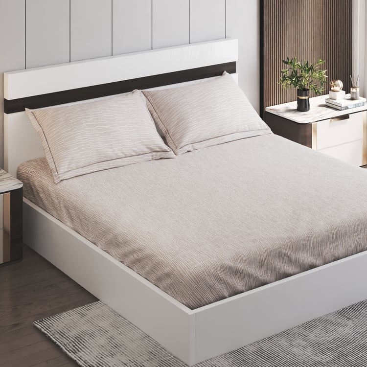 Nesta Cotton 180TC 3Pcs King Fitted Bedsheet Set