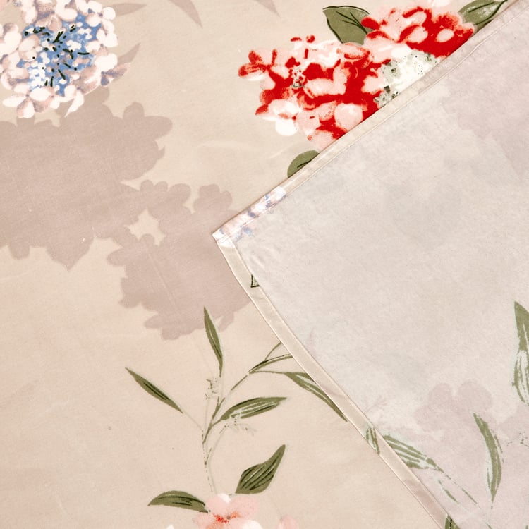 Corsica Microfibre Floral Print 3Pcs Queen Bedsheet Set