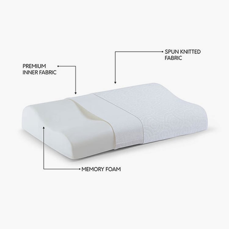 MEMOIR Smart Contour Memory Foam Set of 2 Pillows - 51x30cm