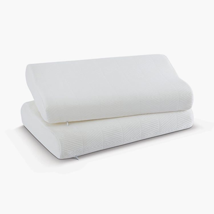 MEMOIR Smart Contour Memory Foam Set of 2 Pillows - 51x30cm
