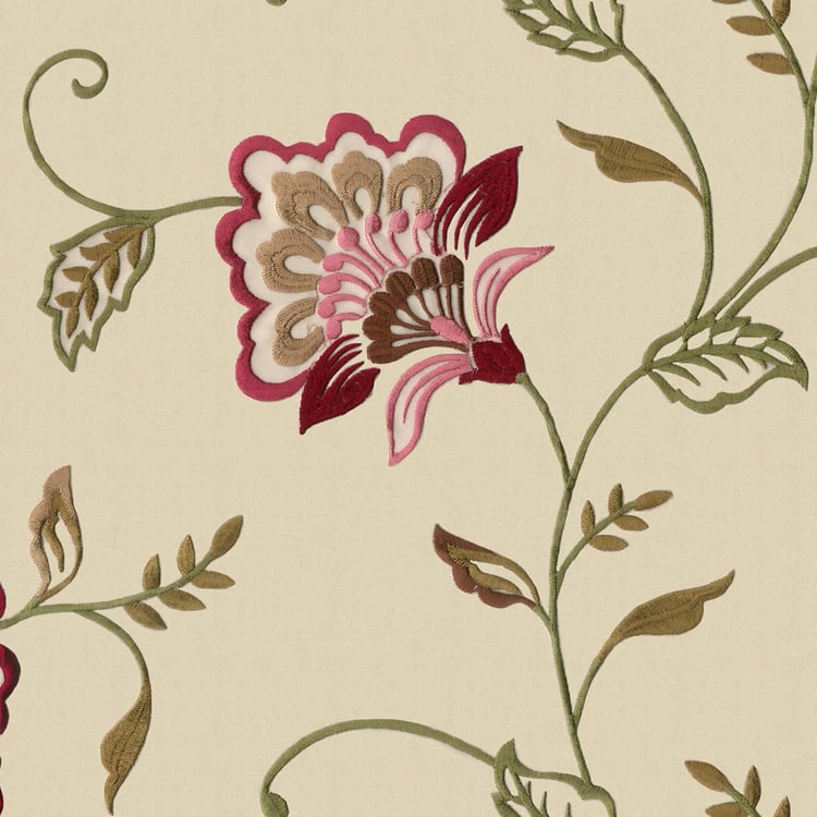 GM Indulgence Embroidered Sheer Door Curtain - 6.9ft (213cm)