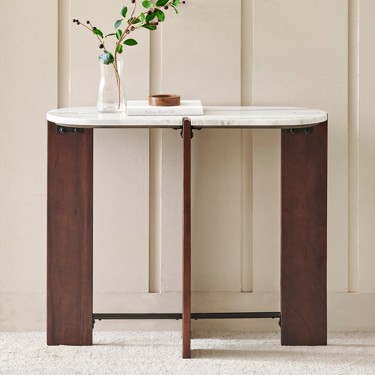 Dali Marble Top Console Table - White