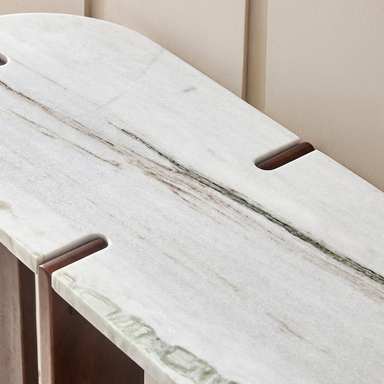 Dali Marble Top Console Table - White